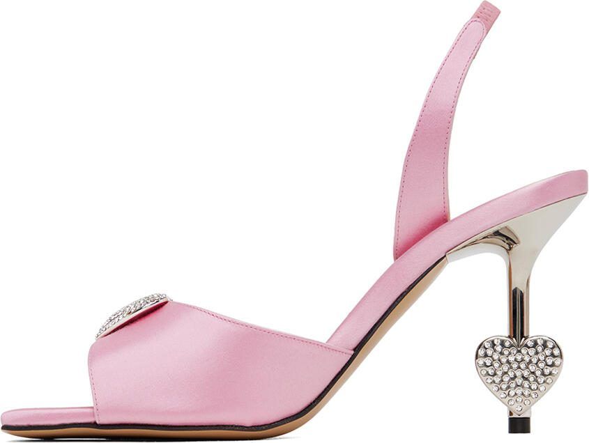MACH  MACH Pink Crystal Heart Heels - Picture 2