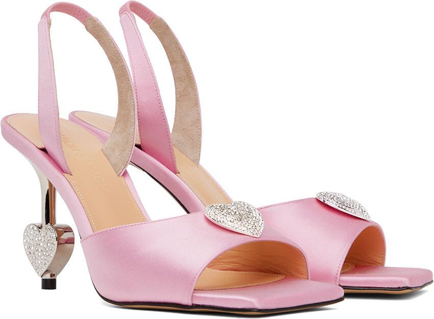 MACH  MACH Pink Crystal Heart Heels - Picture 3