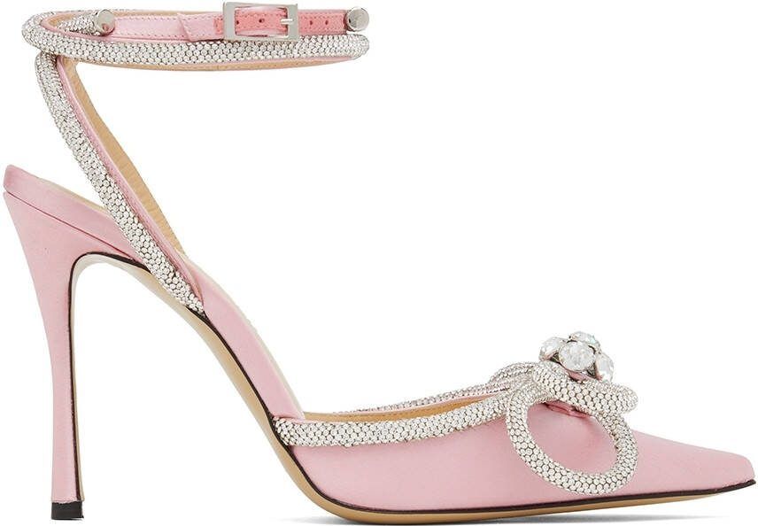 MACH  MACH Pink Double Bow 110 Heels - Picture 5