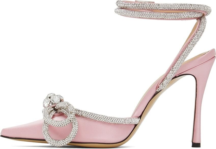 MACH  MACH Pink Double Bow 110 Heels - Picture 3