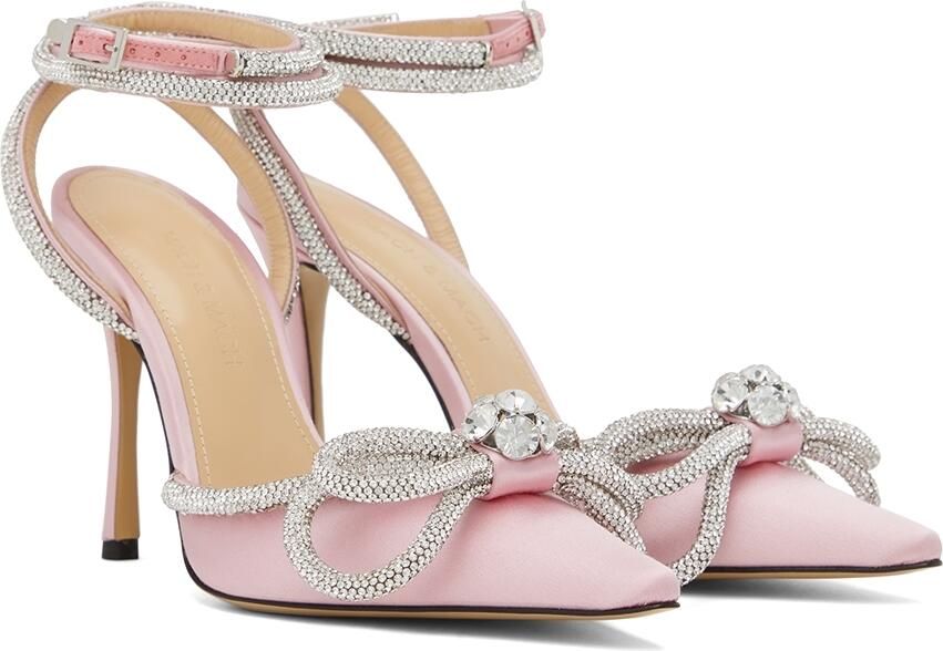 MACH  MACH Pink Double Bow 110 Heels - Picture 2