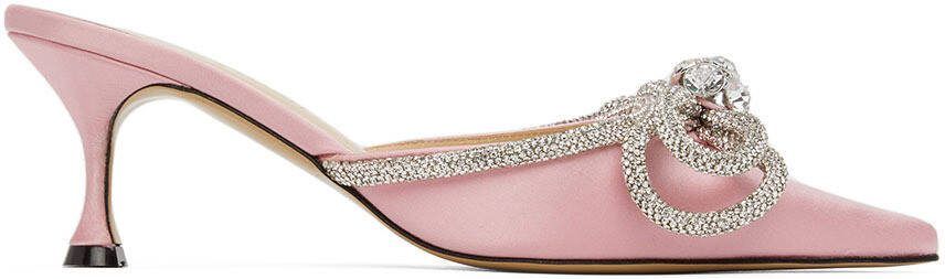 MACH  MACH Pink Double Bow 65 Heels - Picture 5