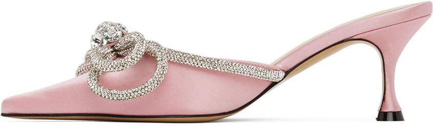 MACH  MACH Pink Double Bow 65 Heels - Picture 4
