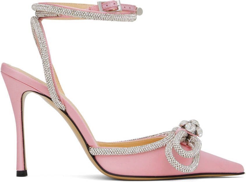 MACH  MACH Pink Double Bow Heels - Picture 5