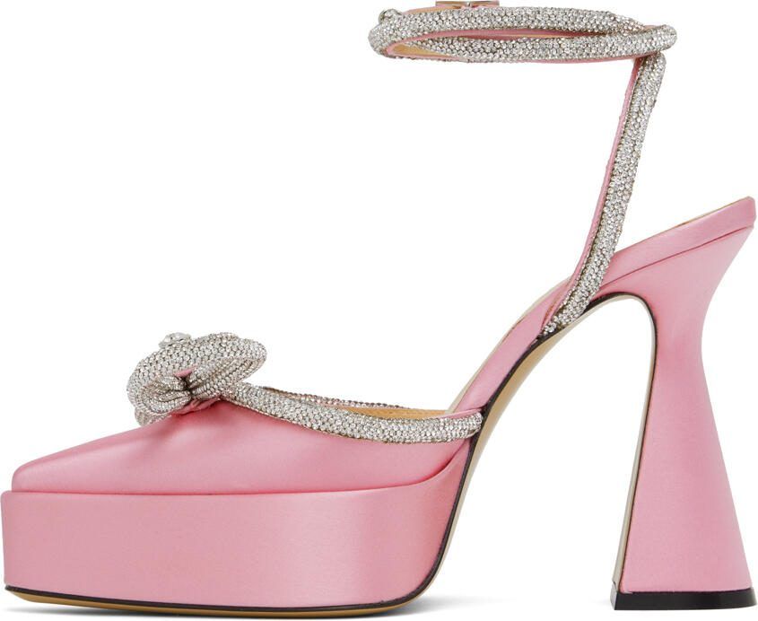 MACH  MACH Pink Double Bow Platform Heels - Picture 2