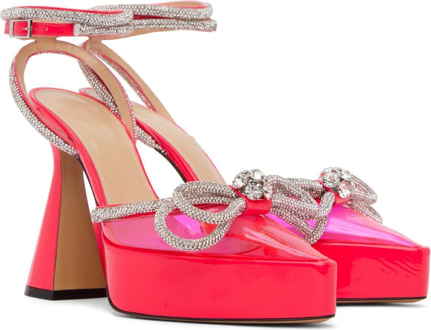 MACH  MACH Pink Double Bow Platform Heels - Picture 2