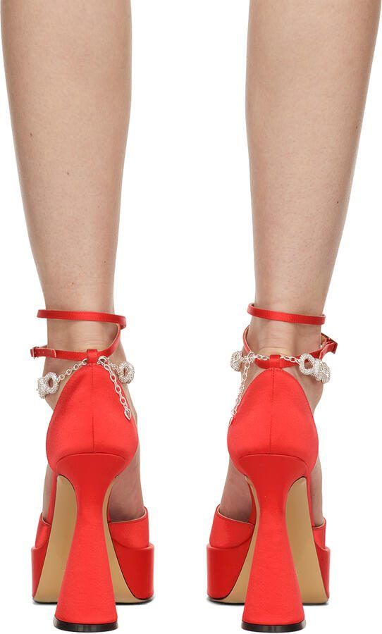 MACH  MACH Red Bow Chain 140 Heels