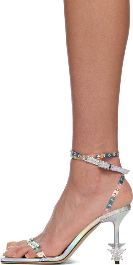 MACH  MACH Silver Amelie Star Heeled Sandals - Picture 3