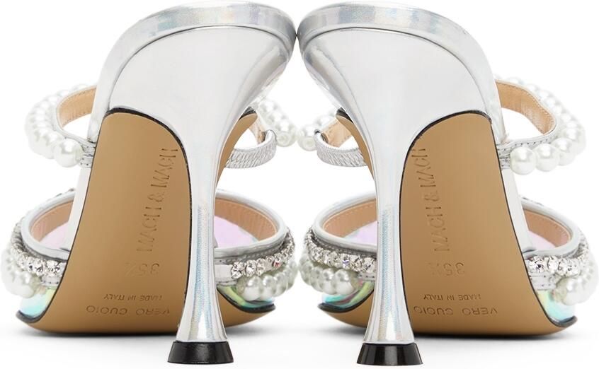MACH  MACH Silver Diamond  Pearl 100 Heels