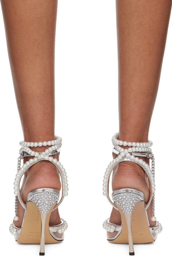 MACH  MACH Silver 'Diamond Of Elizabeth' Heels - Picture 5