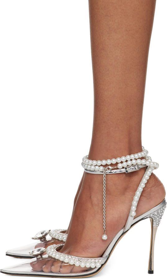 MACH  MACH Silver 'Diamond Of Elizabeth' Heels - Picture 2