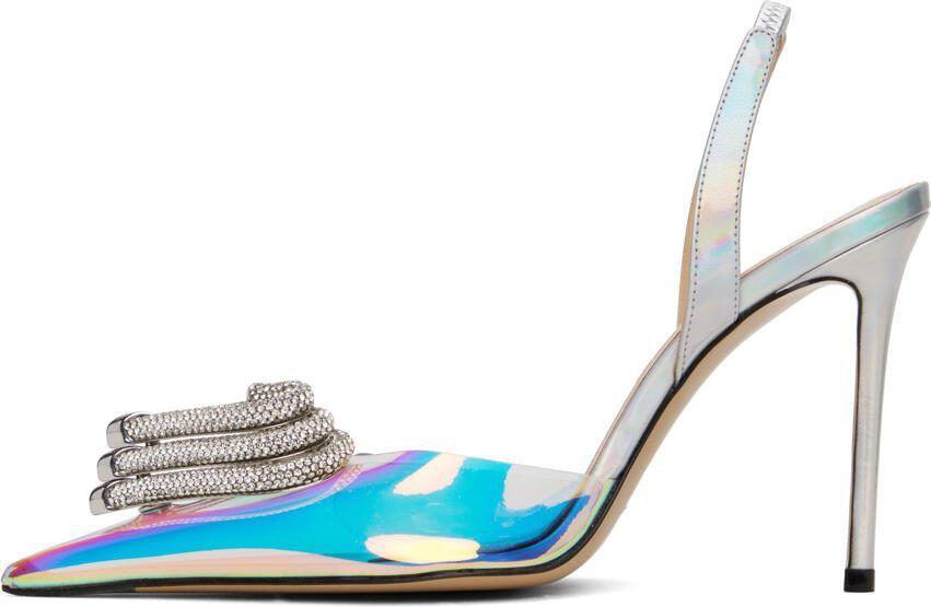 MACH  MACH Silver Triple Heart Heels - Picture 3