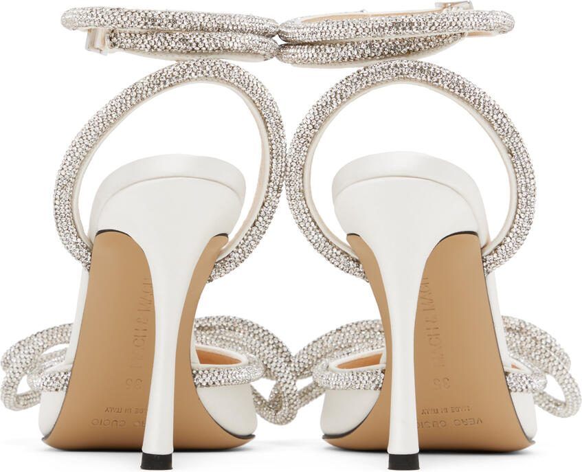 MACH  MACH White Double Bow 110 Heels