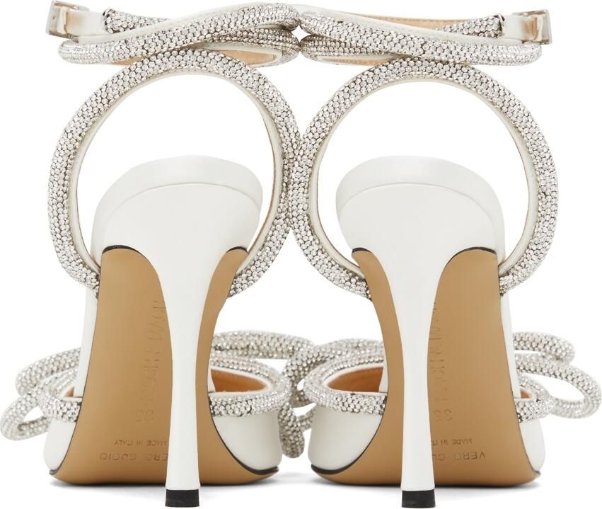 MACH  MACH White Double Bow 110 Heels