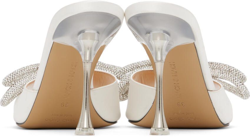 MACH  MACH White Double Bow 95 Heeled Sandals