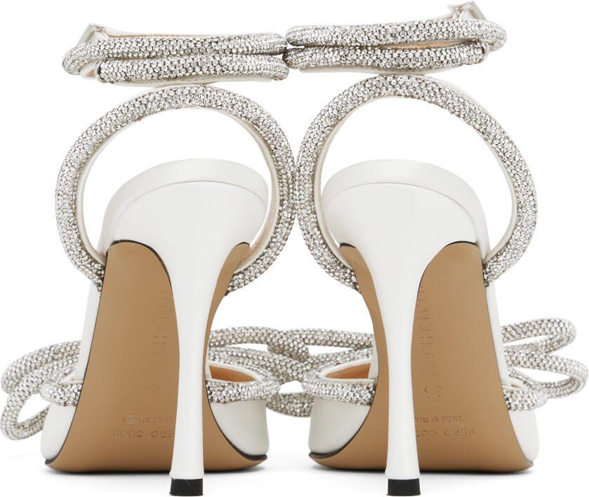 MACH  MACH White Double Bow Heels