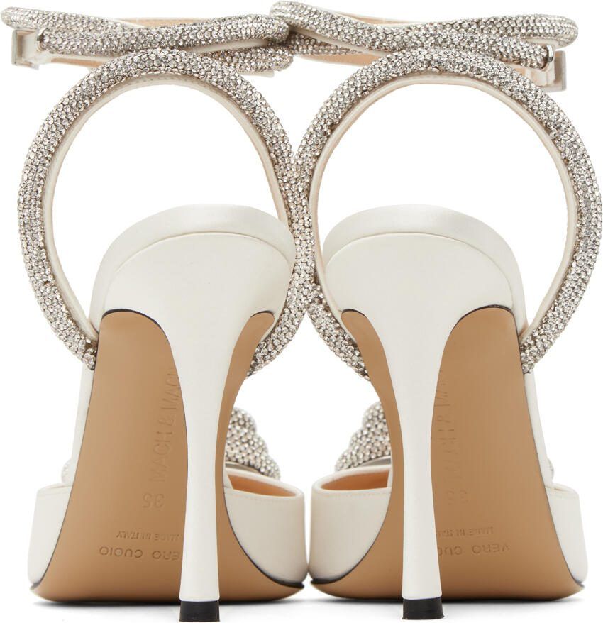 MACH  MACH White Triple Heart Heels
