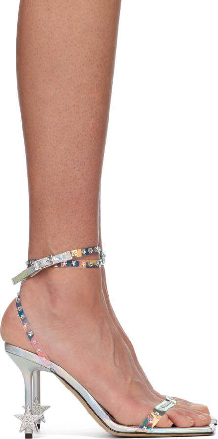 MACH  MACH Silver Amelie Star Heeled Sandals - Picture 5