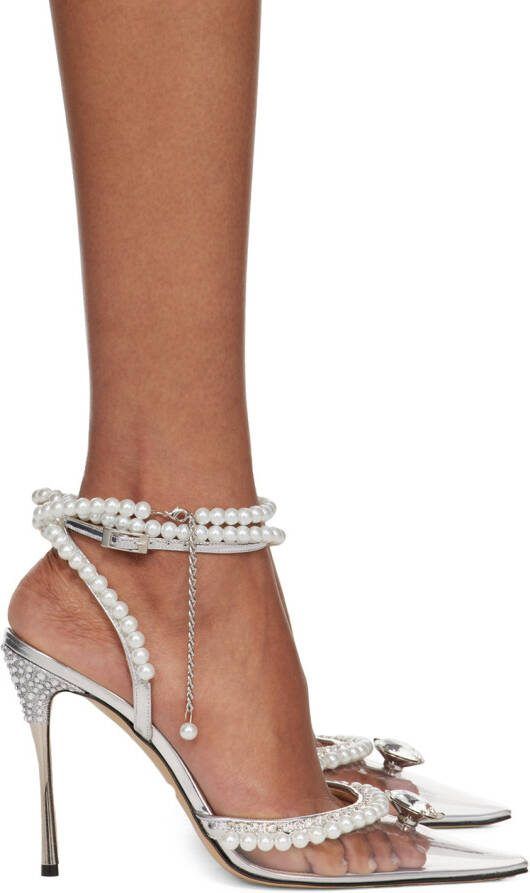 MACH  MACH Silver 'Diamond Of Elizabeth' Heels - Picture 3