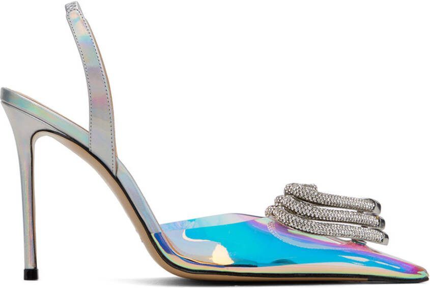 MACH  MACH Silver Triple Heart Heels - Picture 5