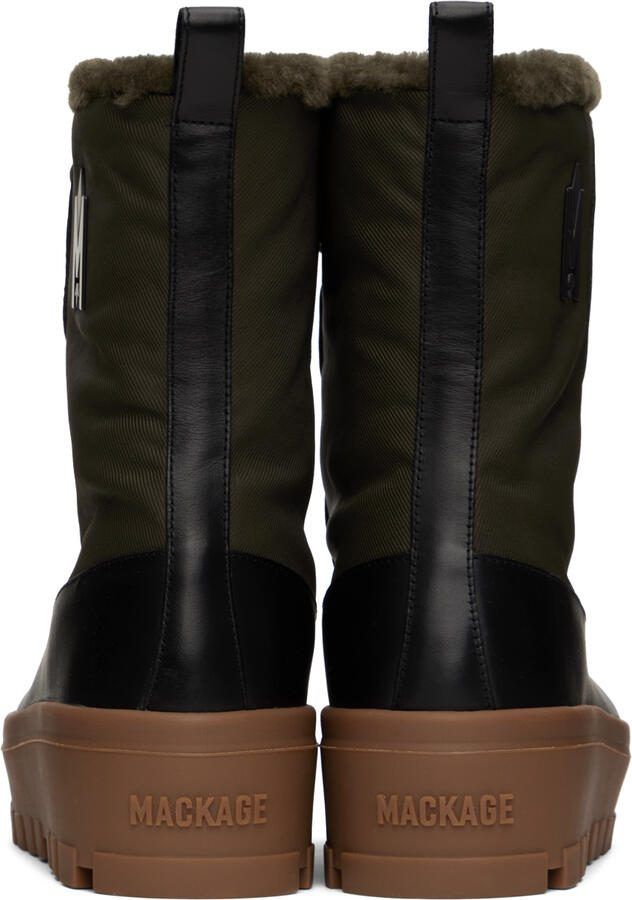 Mackage Khaki  Black Hero Boots - Picture 3