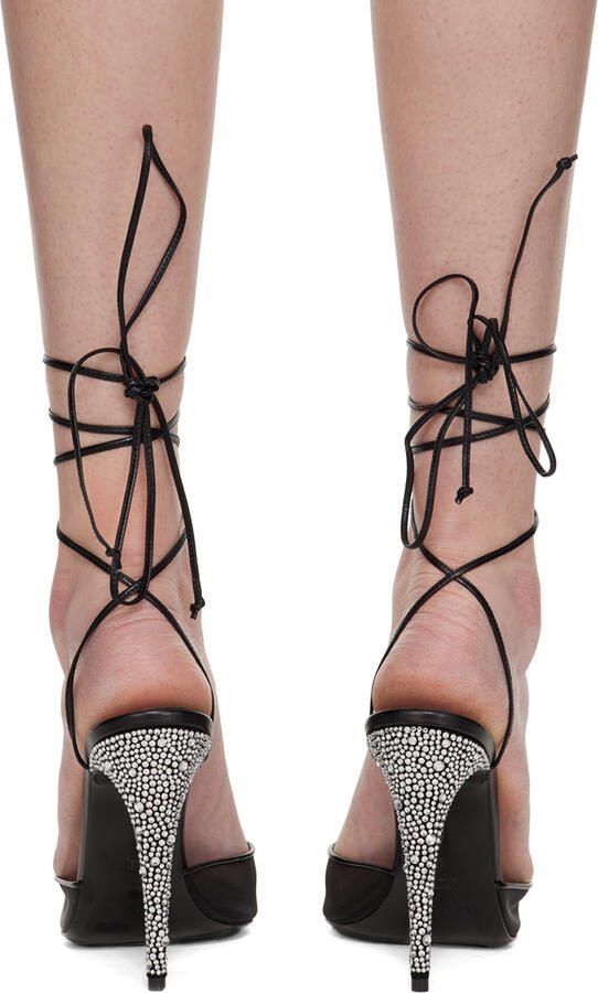Magda Butrym Black Strass Heels