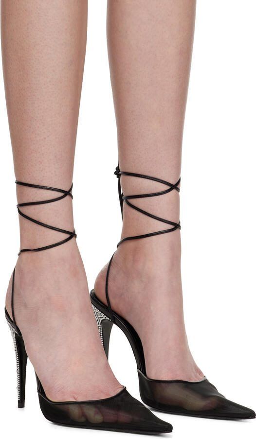 Magda Butrym Black Strass Heels - Picture 3