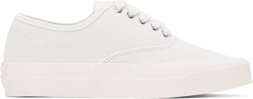 Maison Kitsuné White Olympia Le-Tan Sneakers - Picture 5