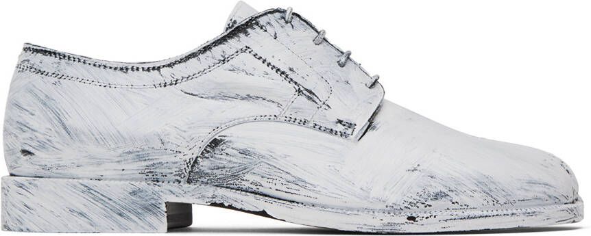 Maison Margiela Black  White Bianchetto Oxfords - Picture 3