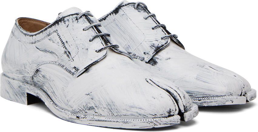 Maison Margiela Black  White Bianchetto Oxfords - Picture 2