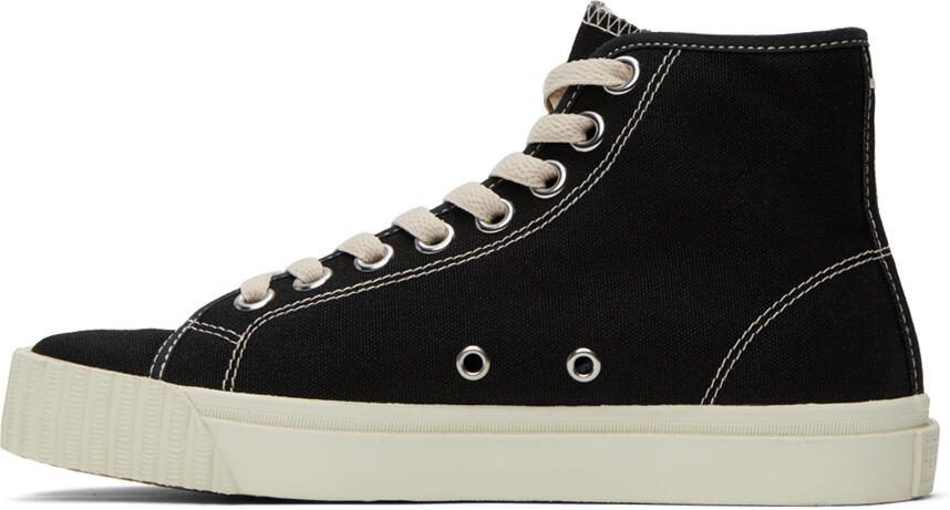 Maison Margiela Black  White Tabi Sneakers - Picture 3