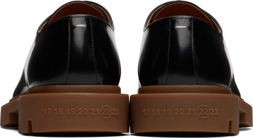 Maison Margiela Black Cleated Sole Derbys
