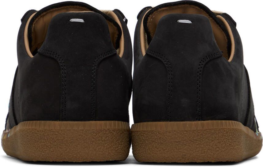 Maison Margiela Black Paint Replica Sneakers - Picture 13