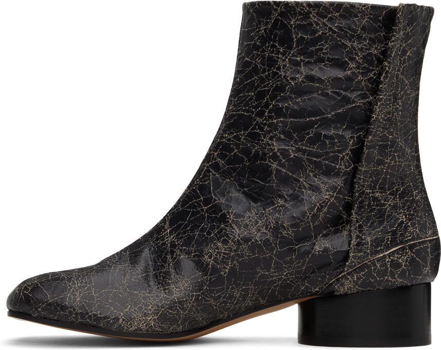 Maison Margiela Black Tabi Ankle Boots - Picture 3