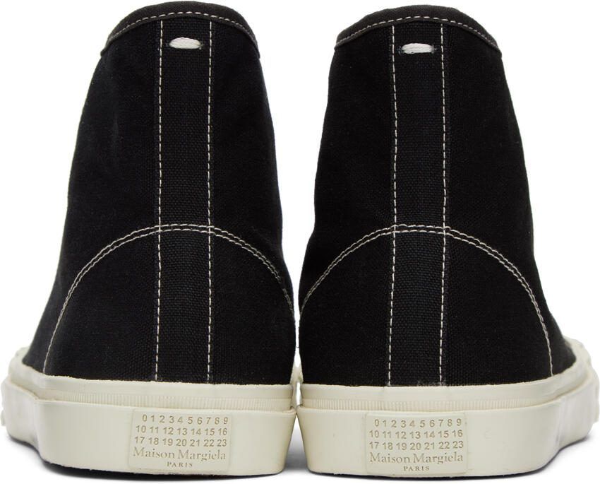 Maison Margiela Black  White Tabi Sneakers - Picture 4