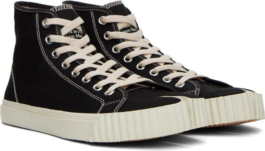 Maison Margiela Black  White Tabi Sneakers