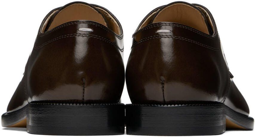 Maison Margiela Brown Leather Tabi Oxfords