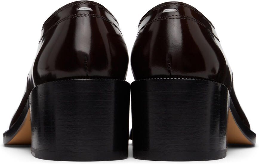 Maison Margiela Brown Tabi Lace-Up Heels - Picture 2
