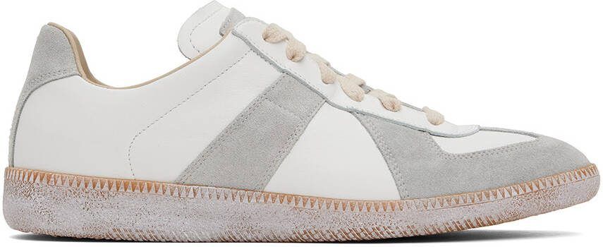 Maison Margiela Off-White  Gray Replica Sneakers - Picture 6