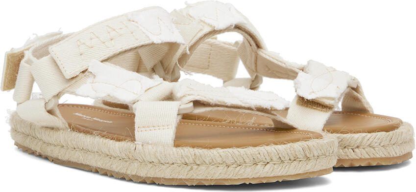 Maison Margiela Off-White Patchwork Hiking Sandals - Picture 2