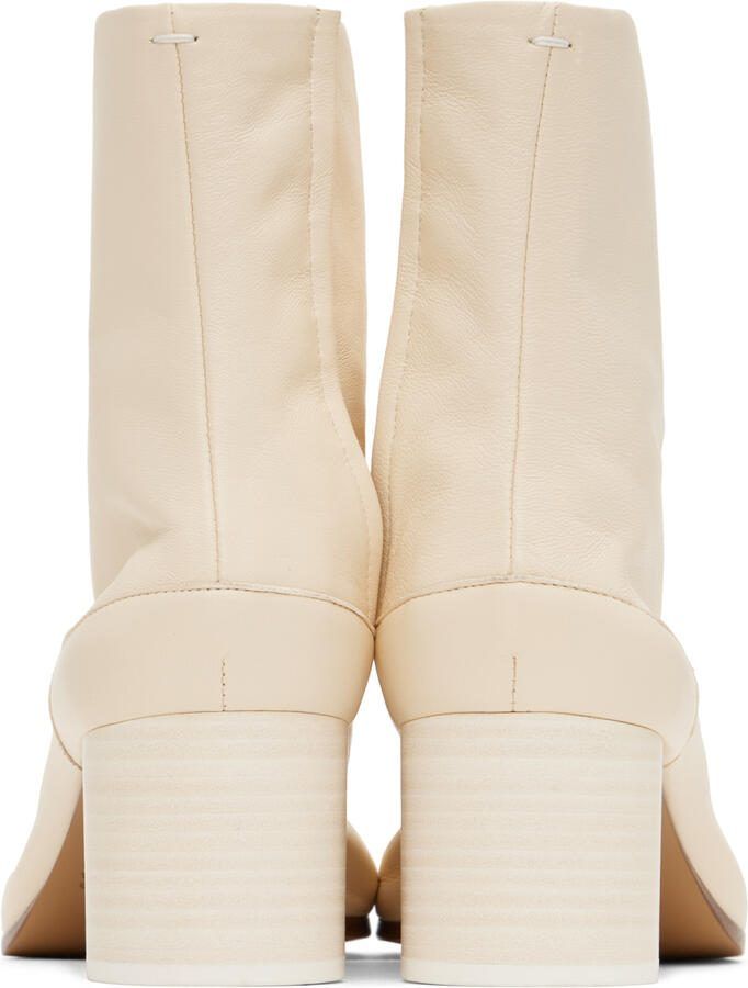 Maison Margiela Off-White Tabi Ankle Boots - Picture 3