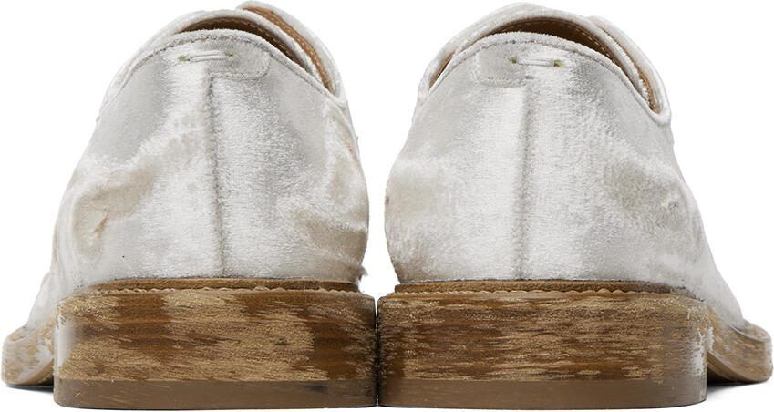 Maison Margiela Off-White Velvet Derbys