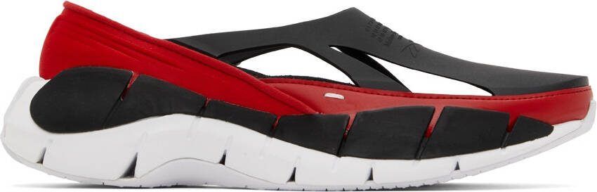 Maison Margiela Red  Black Reebok Edition Croafer Sneakers - Picture 5