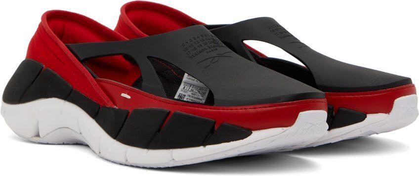 Maison Margiela Red  Black Reebok Edition Croafer Sneakers - Picture 2