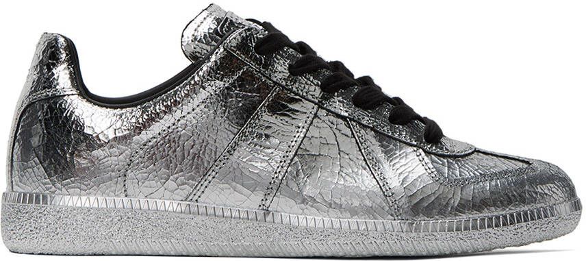 Maison Margiela Silver Replica Sneakers - Picture 5