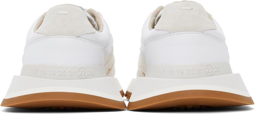 Maison Margiela White Evolution Runner Sneakers - Picture 4