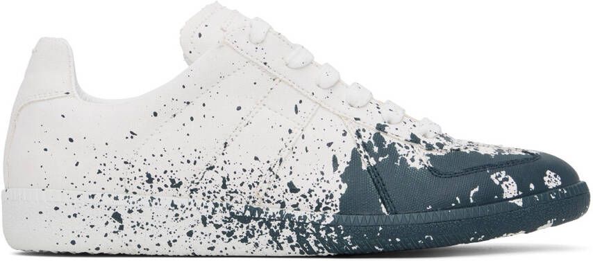 Maison Margiela White  Blue Replica Sneakers - Picture 5
