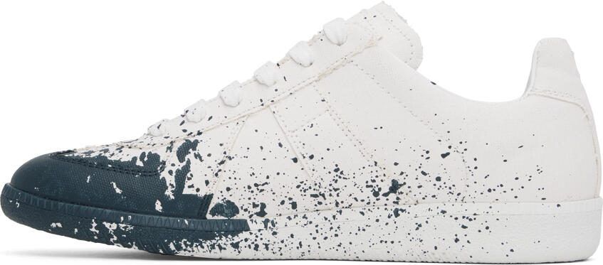 Maison Margiela White  Blue Replica Sneakers - Picture 3