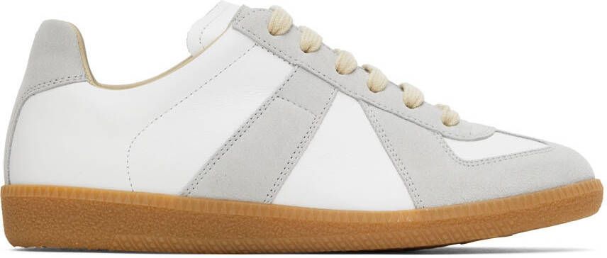 Maison Margiela White  Gray Replica Sneakers - Picture 6