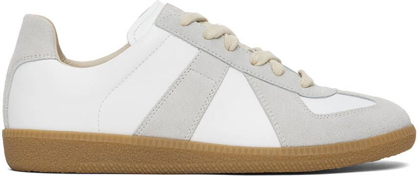 Maison Margiela White  Gray Replica Sneakers - Picture 7